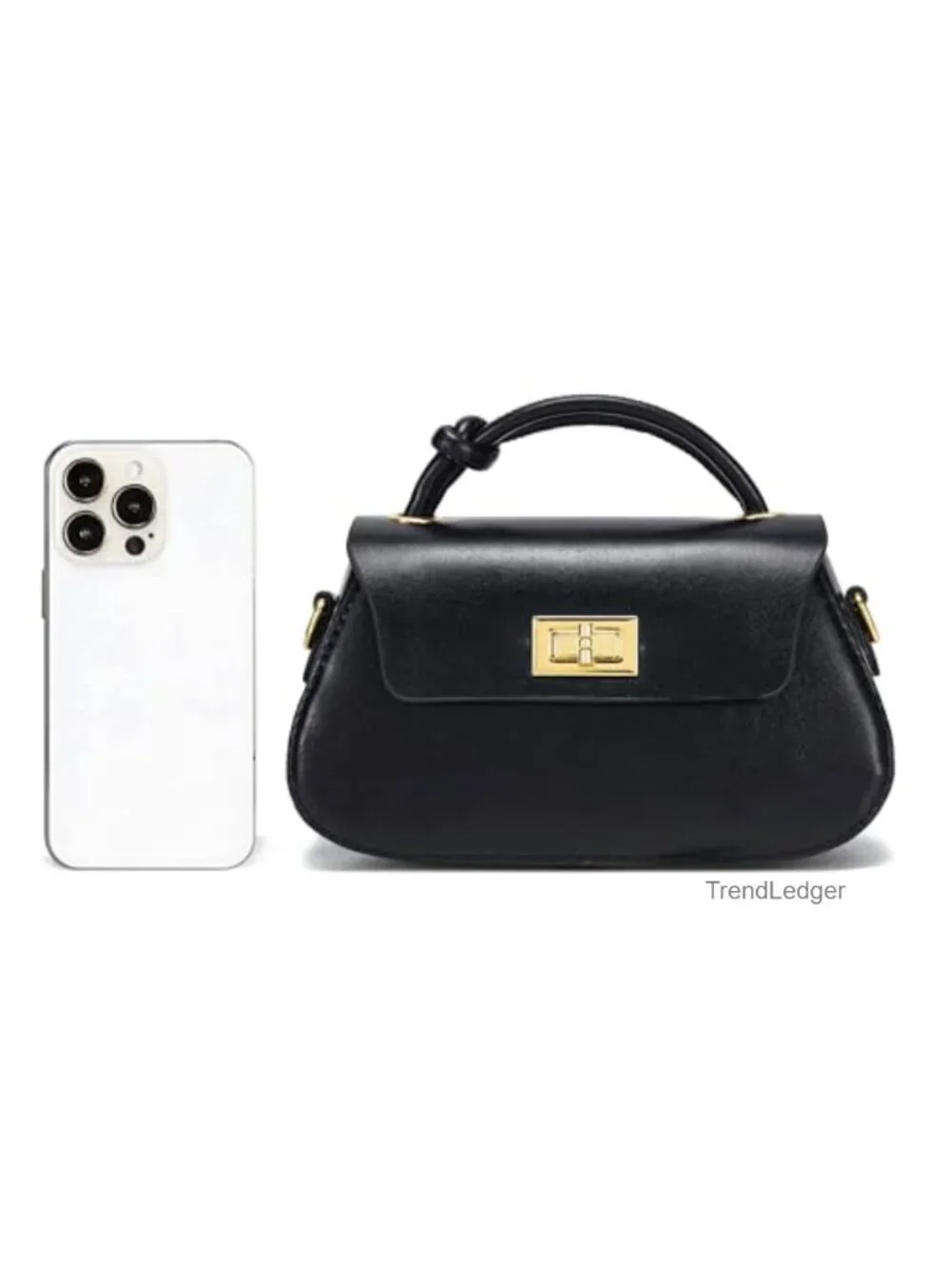 JHVYF PU Leather Crossbody Bag Mini Satchel Adjustable Strap